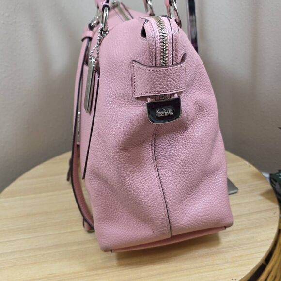 Coach Emma Pebbled Leather Satchel - Picture 6 of 16